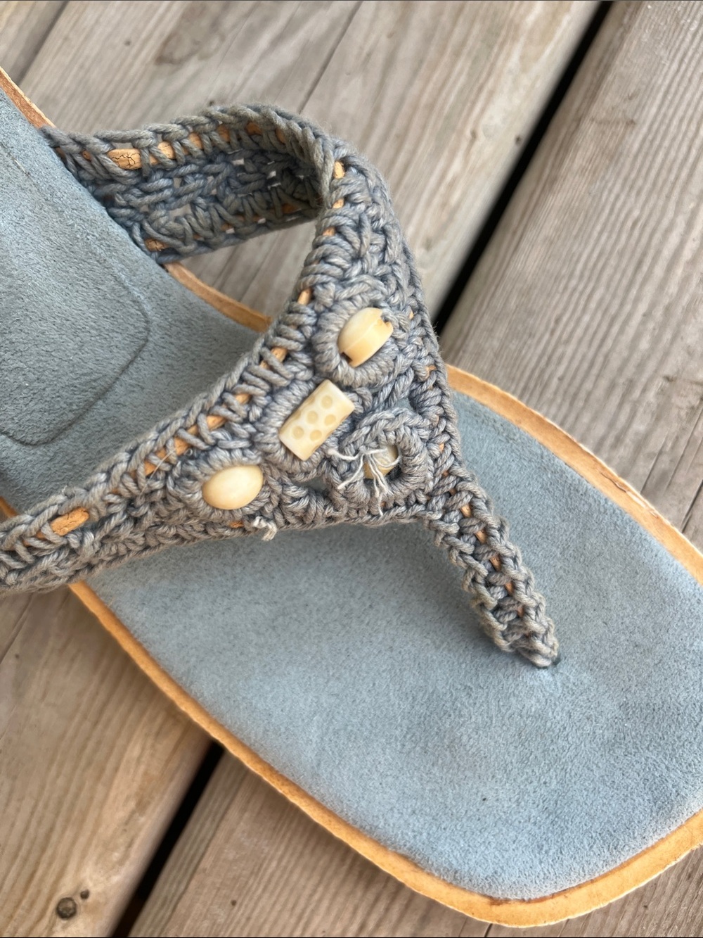 Stevis by Steve Madden Light Blue Braided Thong Sandals - Picture 6 of 6